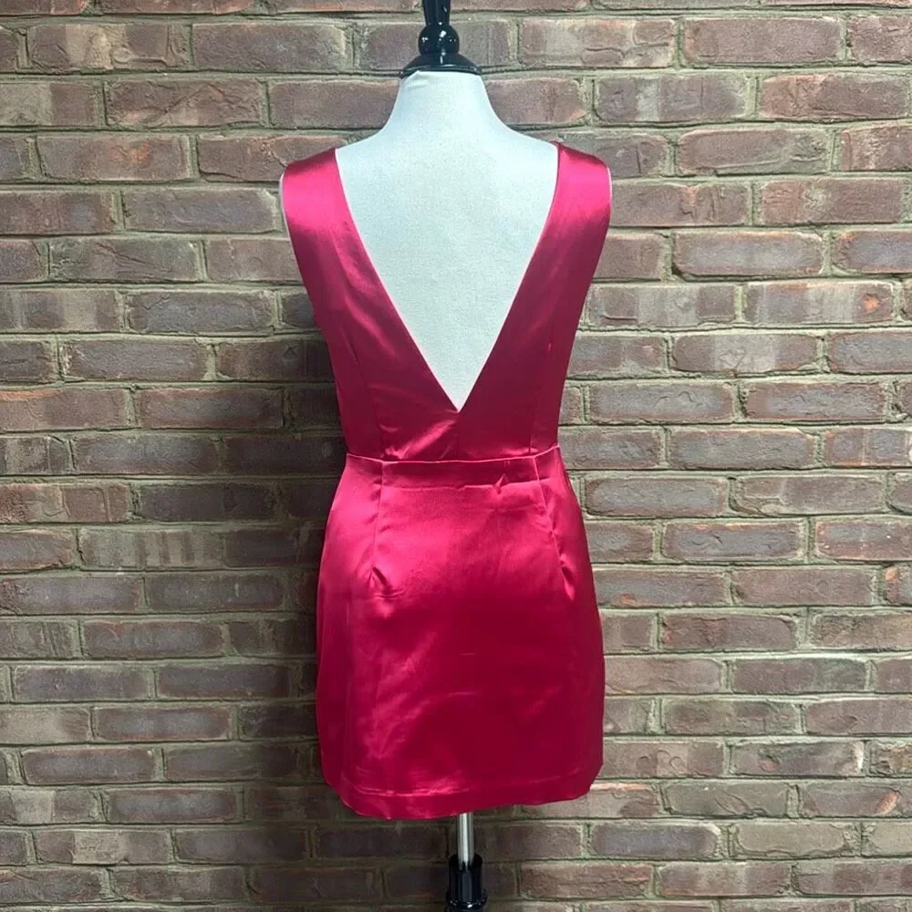 House of Harlow 1960 Women’s Magenta Sleeveless Mini Dress Sz 8